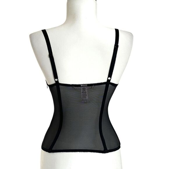 Victorias Secret Y2K Lace Corset Top 34C small Whimsigoth Fairy Coquette - Picture 2 of 10